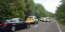 Pedestrian taken to Nevill Hall after road collision