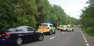 Pedestrian taken to Nevill Hall after road collision