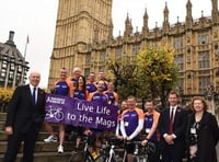 Family and friends cycle from London to Paris in memory of Mags