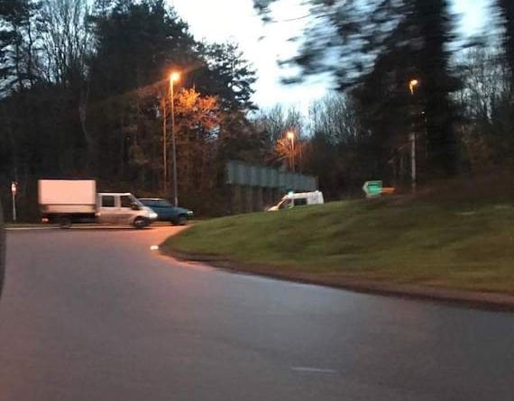 A4042 closed between Abergavenny and Llanellen following accident