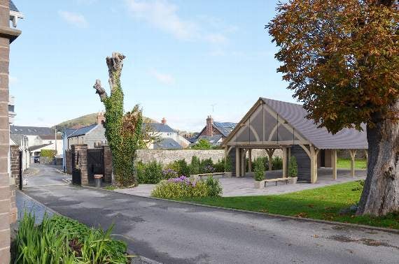 First glimpse of proposed pavilion at Abergavenny Castle