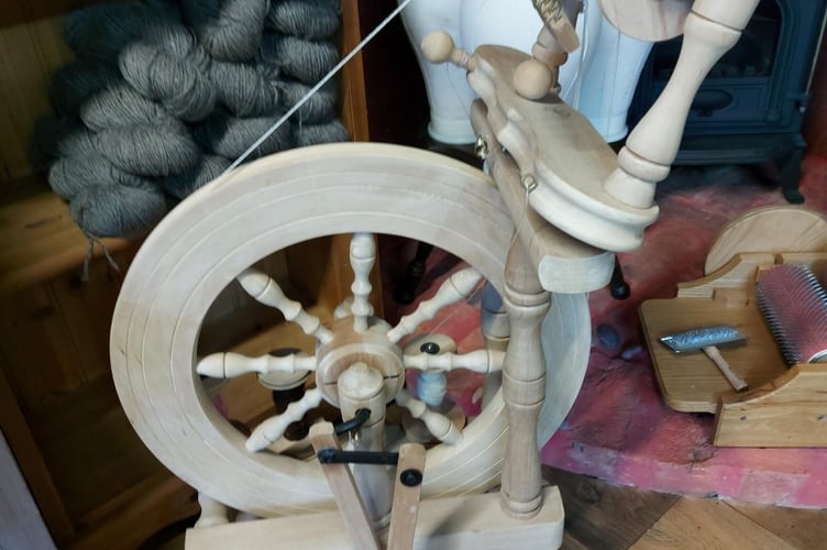 Tracey’s spinning machine 