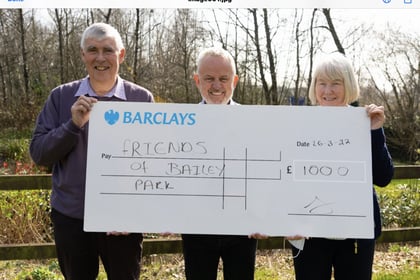 £1k funding boost for Friends of Bailey Park