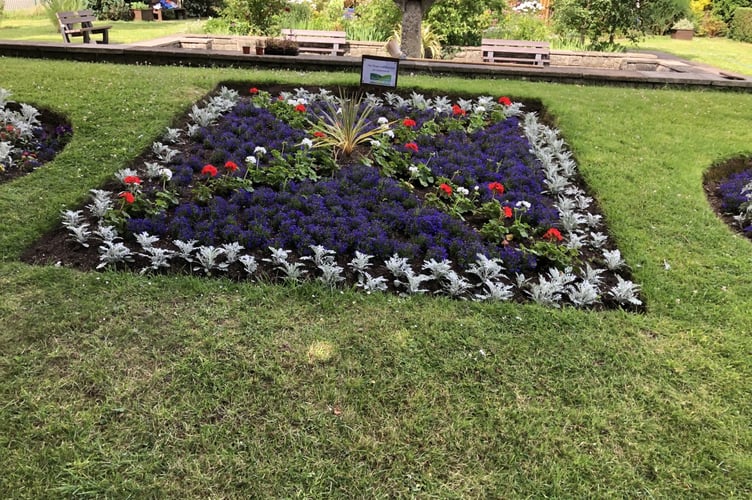 Jubilee flowerbed