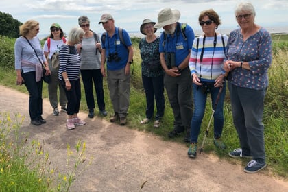 Cwmyoy and District WI members explore nature reserve