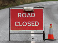 Road closed in both directions following collision