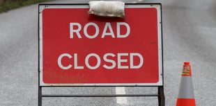 Road closed in both directions following collision