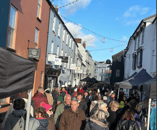 Abergavenny Christmas Market, Nevill Street