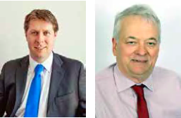 Cllr Richard John (left) and Cllr Tudor Thomas (right)