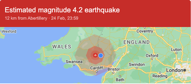 Earthquake shakes Monmouthshire and Boise