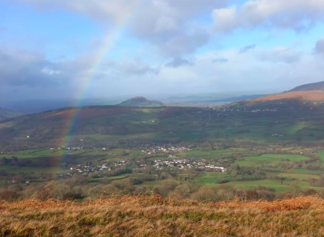 Views to the north from Disgwylfa above Llangynidr