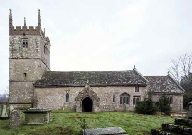 The closed St Teilo’s Church at Llanarth, near Raglan.