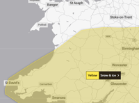 Met Office issue yellow weather warning over Abergavenny