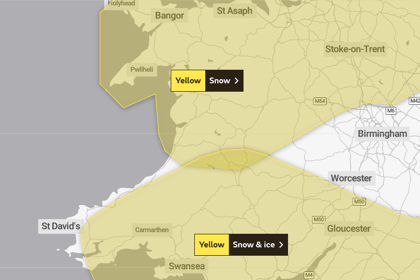 Met Office issue further yellow weather warnings over Abergavenny