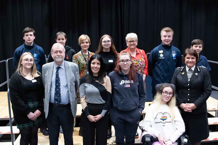 2. Gwent Youth Question Time 2023 panel with young people planning team.jpg2. Gwent Youth Question Time 2023 panel with young people planning team.jpg