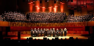 Abergavenny choir help celebrate Tenovus Cancer Care