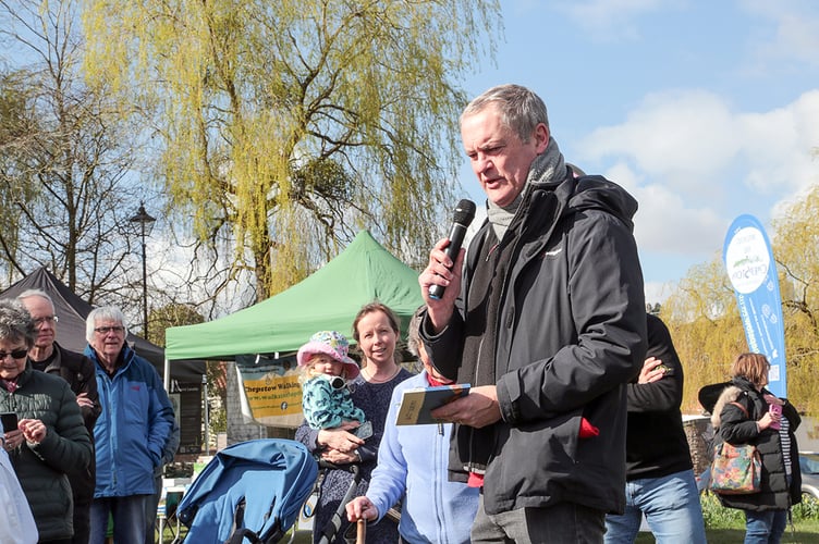 National Poet Ifor ap Glyn reading his poem