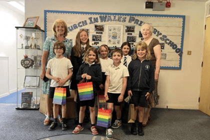Royal writing competition  at Usk Primary School