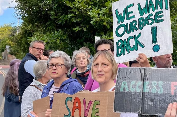 Day centre protest