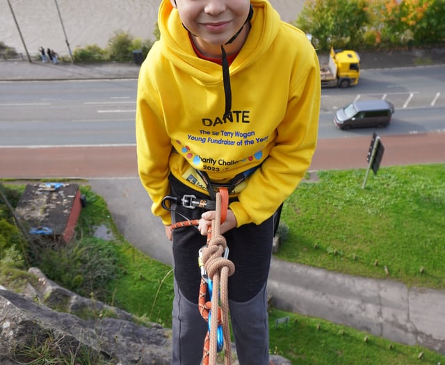 Young Fundraiser of the Year Dante begins 12-month charity challenge 