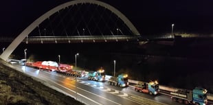 VIDEO: Giant road convoy drives through Monmouthshire