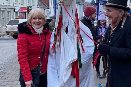 Ancient Welsh tradition of the Mari Lwyd makes its way through Aber