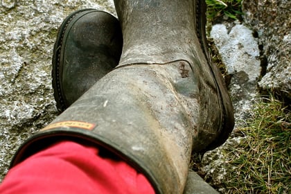 Farmers asked to donate old wellies to campaign Senedd display
