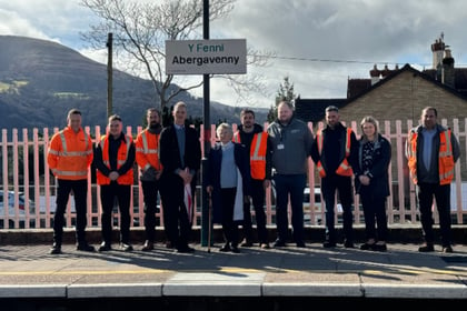 Improvement work starts at Abergavenny Railway Station