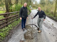  “Plague of potholes” turning rural road into serious accident risk 