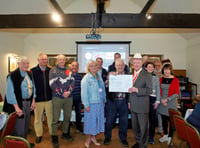 Gathering of the Green tractor enthusiasts donate to Welsh charity