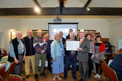 Gathering of the Green tractor enthusiasts donate to Welsh charity