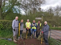 Catherine helps out the Ramblers in Grosmont