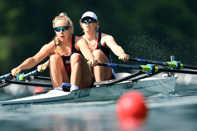 Mathilda Hodgkins-Byrne, right, and Becky Wilde are on their way to the Paris Olympics