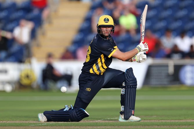 Will Smale playing for Glamorgan