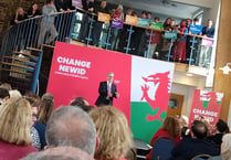 Labour leader Starmer in Abergavenny campaign launch