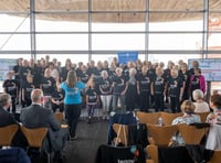 Abergavenny Tenovus singers at The Senedd