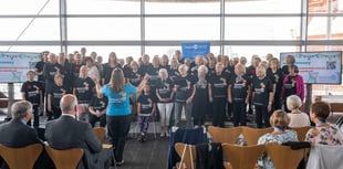 Abergavenny Tenovus singers at The Senedd