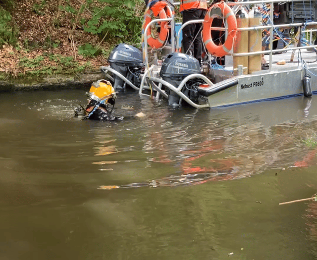 Divers carry out inspections on Monmouthshire & Brecon Canal