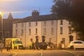 Emergency services at Brecon Road crash scene