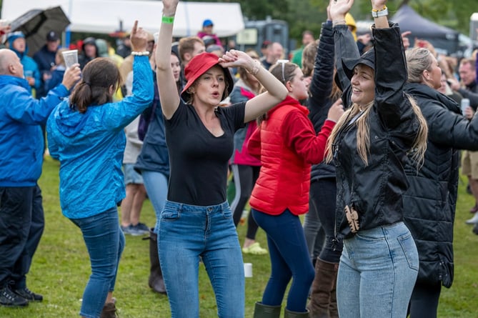 Music festival in Llangynidr