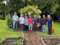 Goytre garden waves the Green Flag