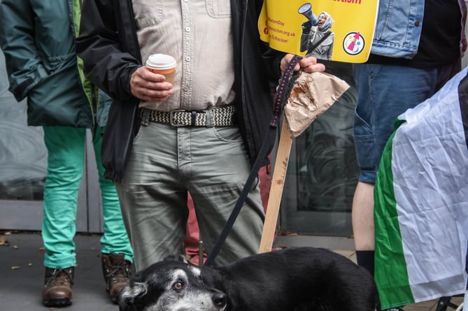 Abergavenny protest