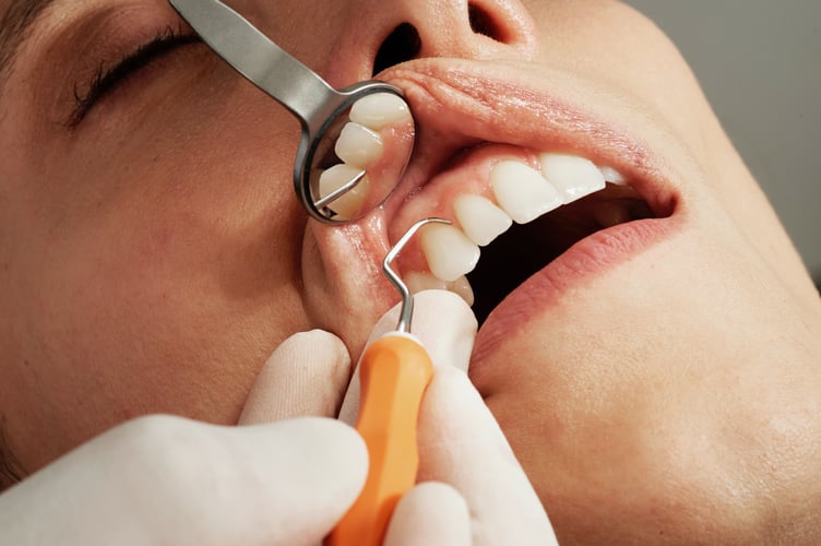 Dentist stock image