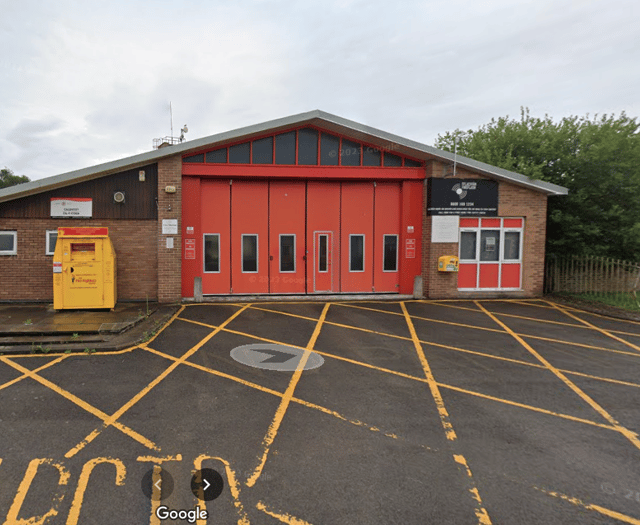 Police establish cordon around fire station