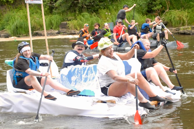 Watch out Titanic, the iceberg's on its way in the Monmouth Raft Race