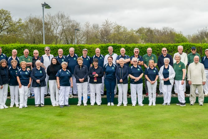 The members of Gilwern Bowls Club