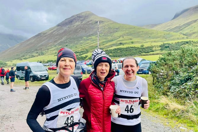 The winning Mynydd Du team at the Scafell Pike fell race