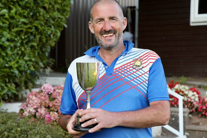 Abergavenny Bowls Club's men's champion 2024 Matthew Vale