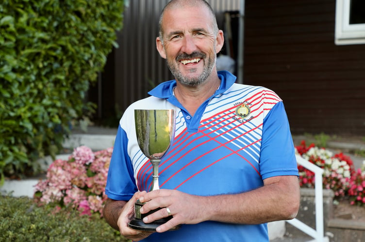 Abergavenny Bowls Club's men's champion 2024 Matthew Vale