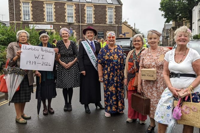 Llantilio Pertholey WI  members take a trip through the decades